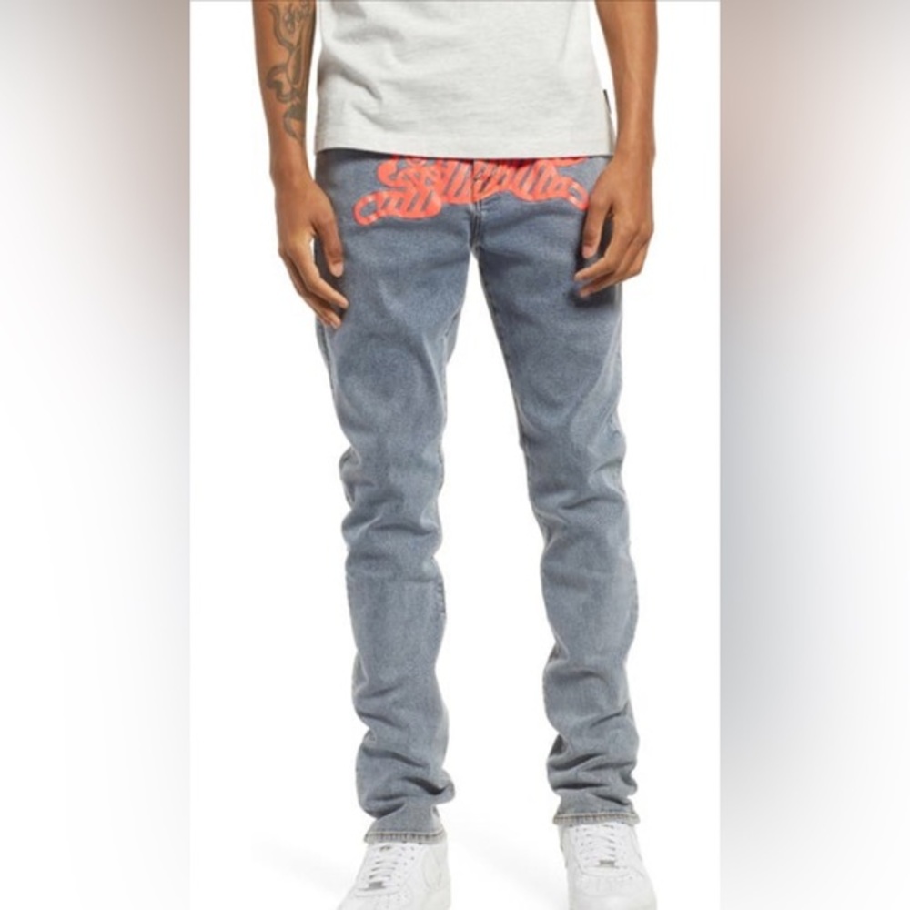 Ice Cream Neon Cherry Jeans in Light Wash